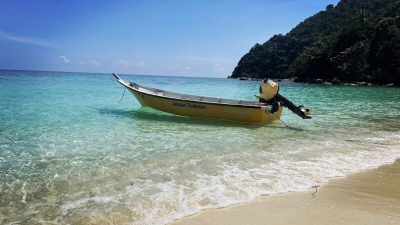 Boot auf den Perhentian Islands Turtle Beach